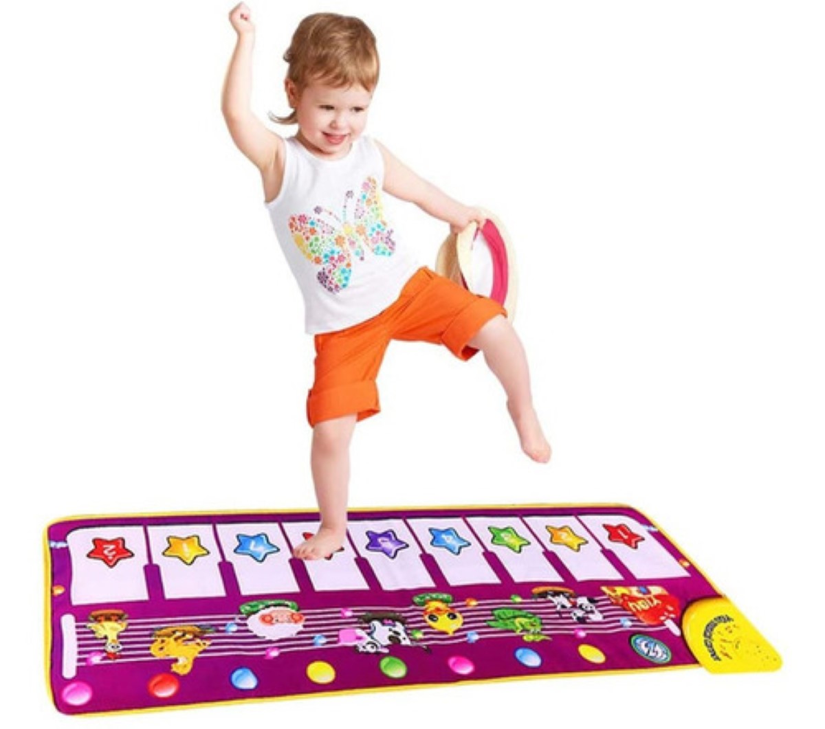 Tapete Musical Piano Alfombra Infantil Juguetes Educativos morado