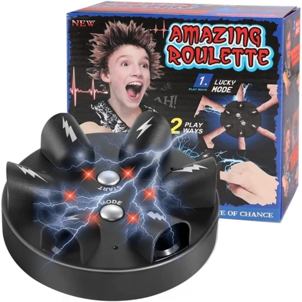 Juguete de ruleta de descarga electrica.