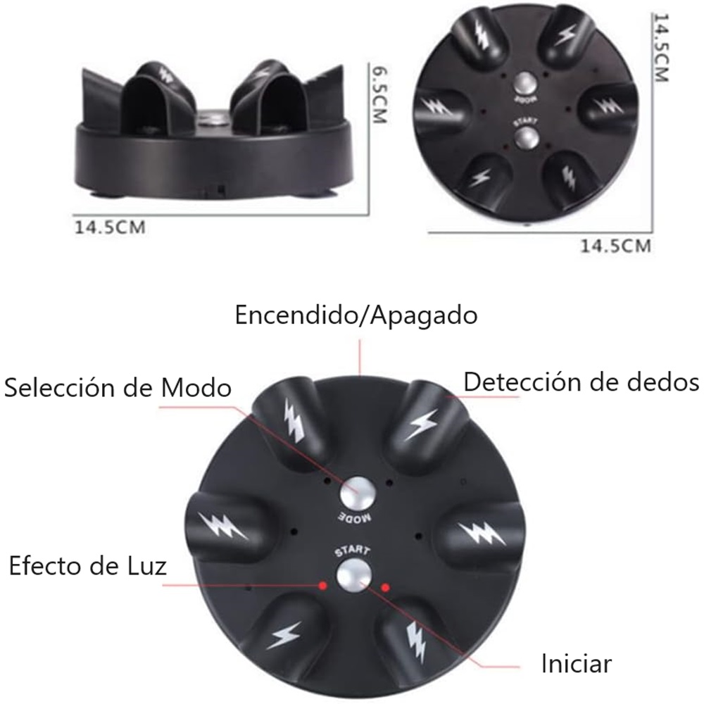Juguete de ruleta de descarga electrica.