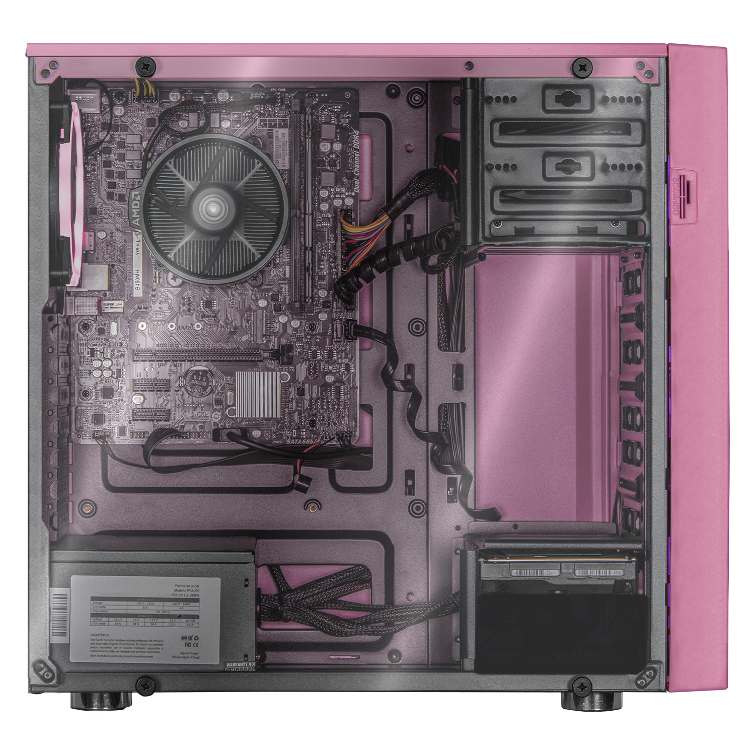 Xtreme PC Gaming AMD Radeon Vega Renoir Ryzen 5 5600G 16GB SSD 240GB 2TB Monitor 27 WIFI Pink 