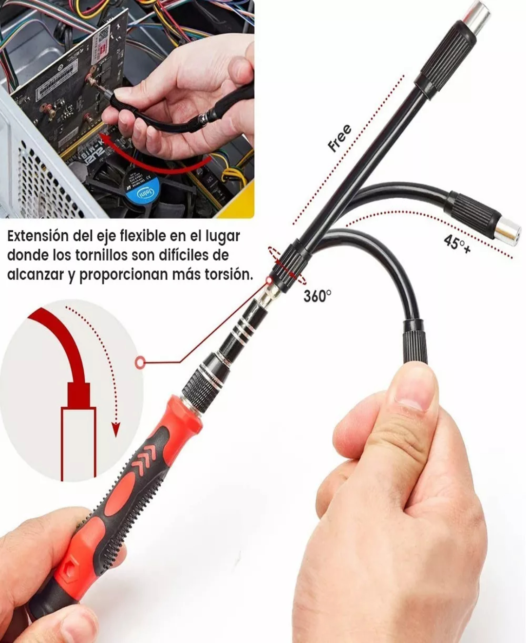 Kit De Desarmador Herramientas Reparo Precisión Pc 115 En 1