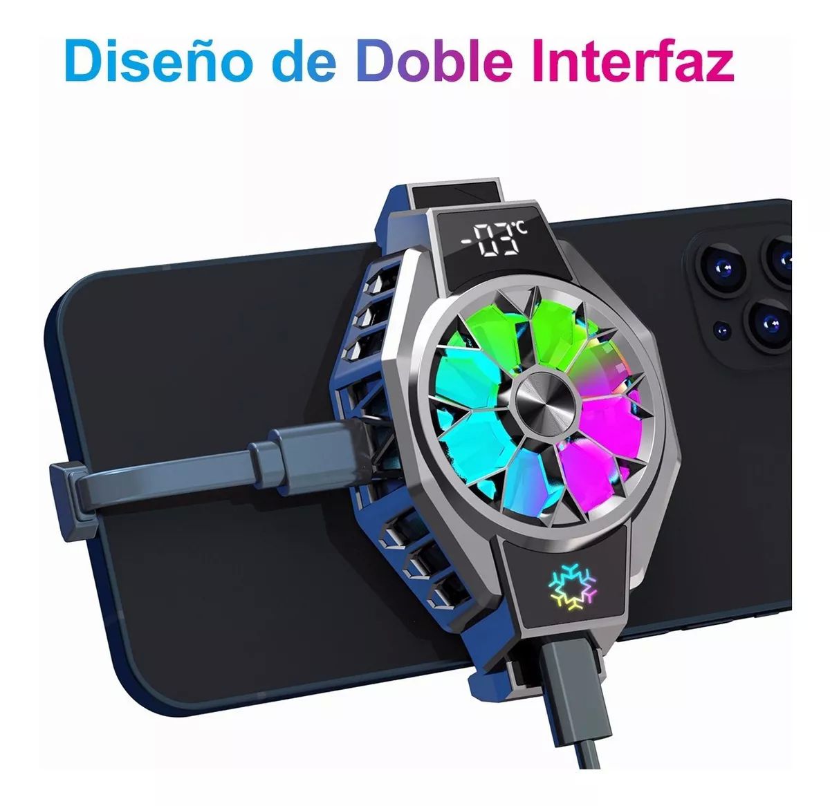 Ventilador Para iPhone Enfriamiento Del Celular Gamer