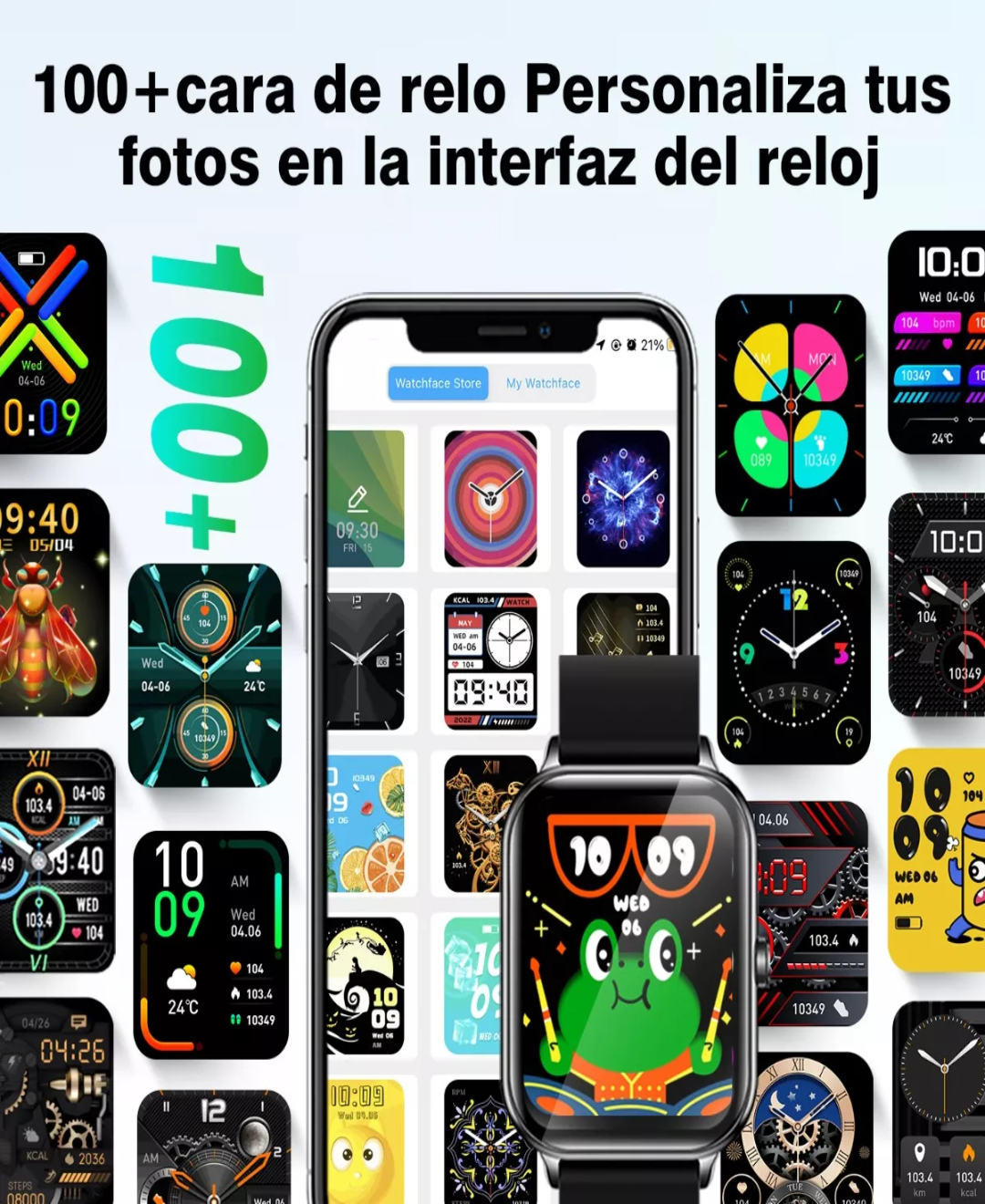 Reloj Inteligente Ku6 1.91'' Smartwatch Bluetooth Llamada