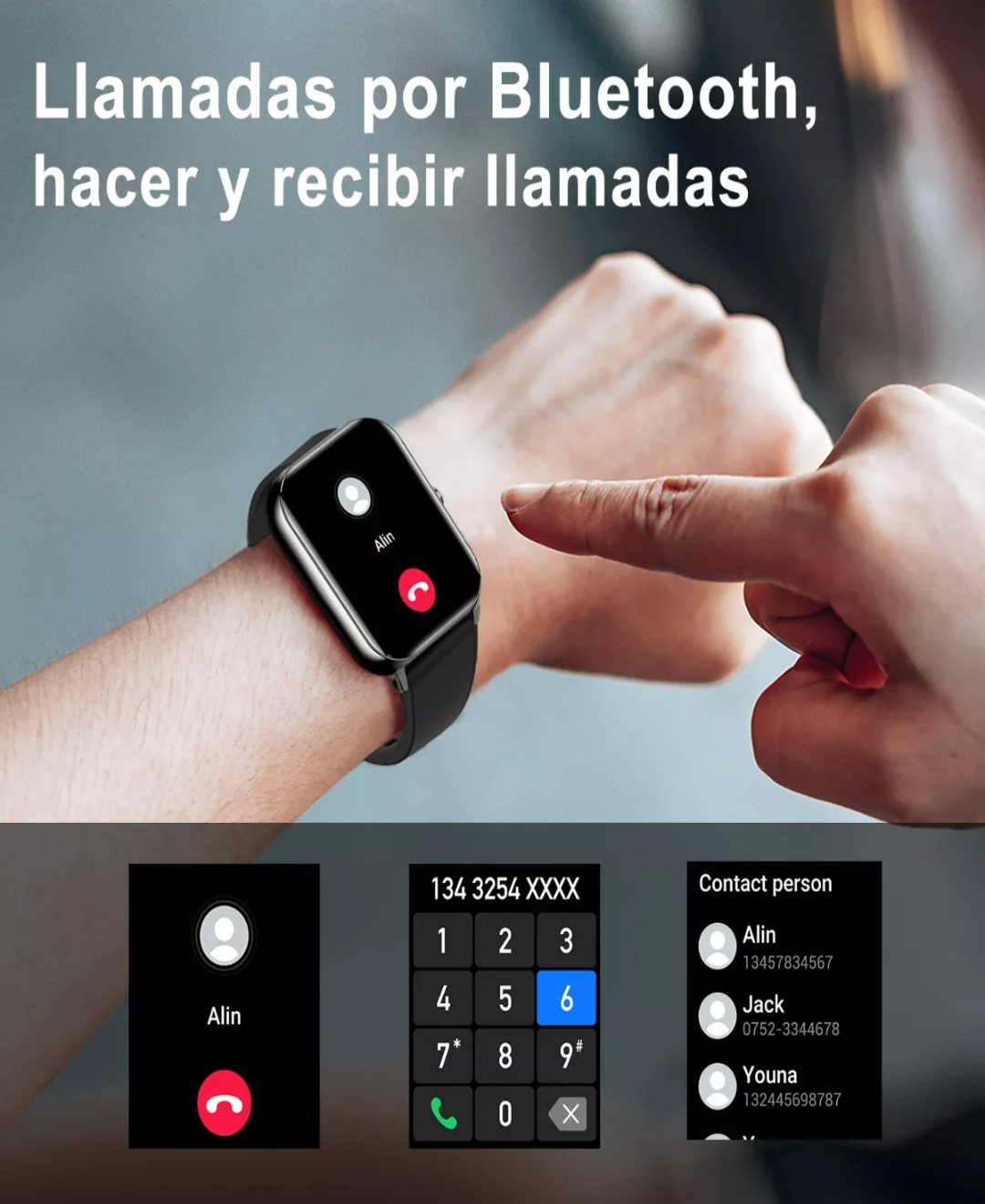 Reloj Inteligente Ku6 1.91'' Smartwatch Bluetooth Llamada
