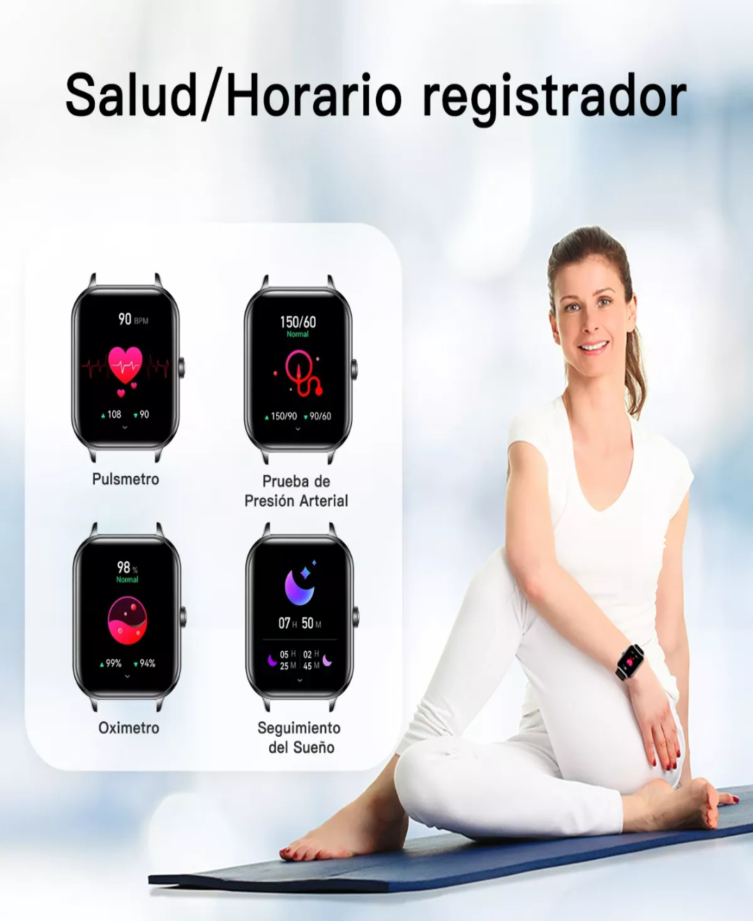 Reloj Inteligente Ku6 1.91'' Smartwatch Bluetooth Llamada