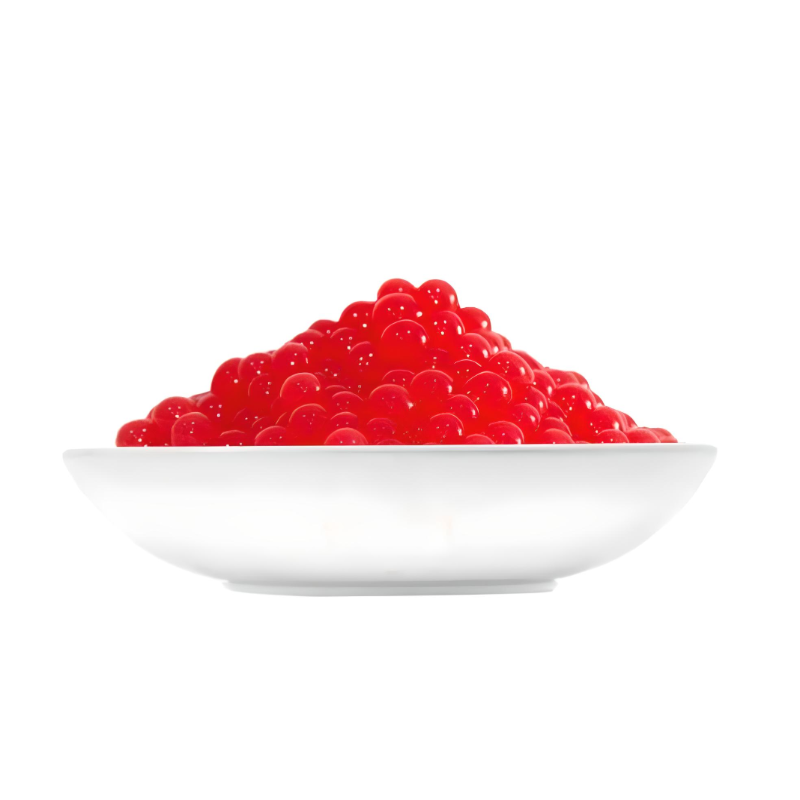 Perlas rellenas de líquido saborizado sabor fresa Chillout Pearls 3.4kg