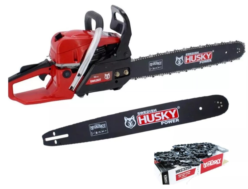 Motosierra Husky Sw52kit+2 Barras+2 Cadenas De 20 2.5 Hp