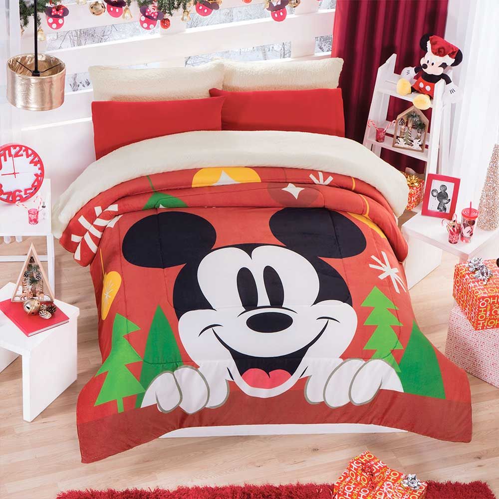 Cobertor Ozzy Mickey Navidad