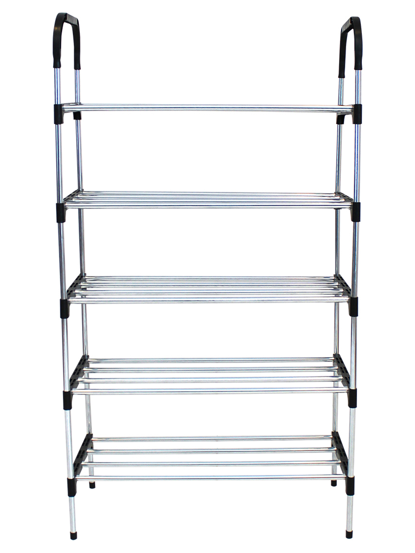 Organizador Zapatera de Estante Tubular 5 Niveles Galvanizada