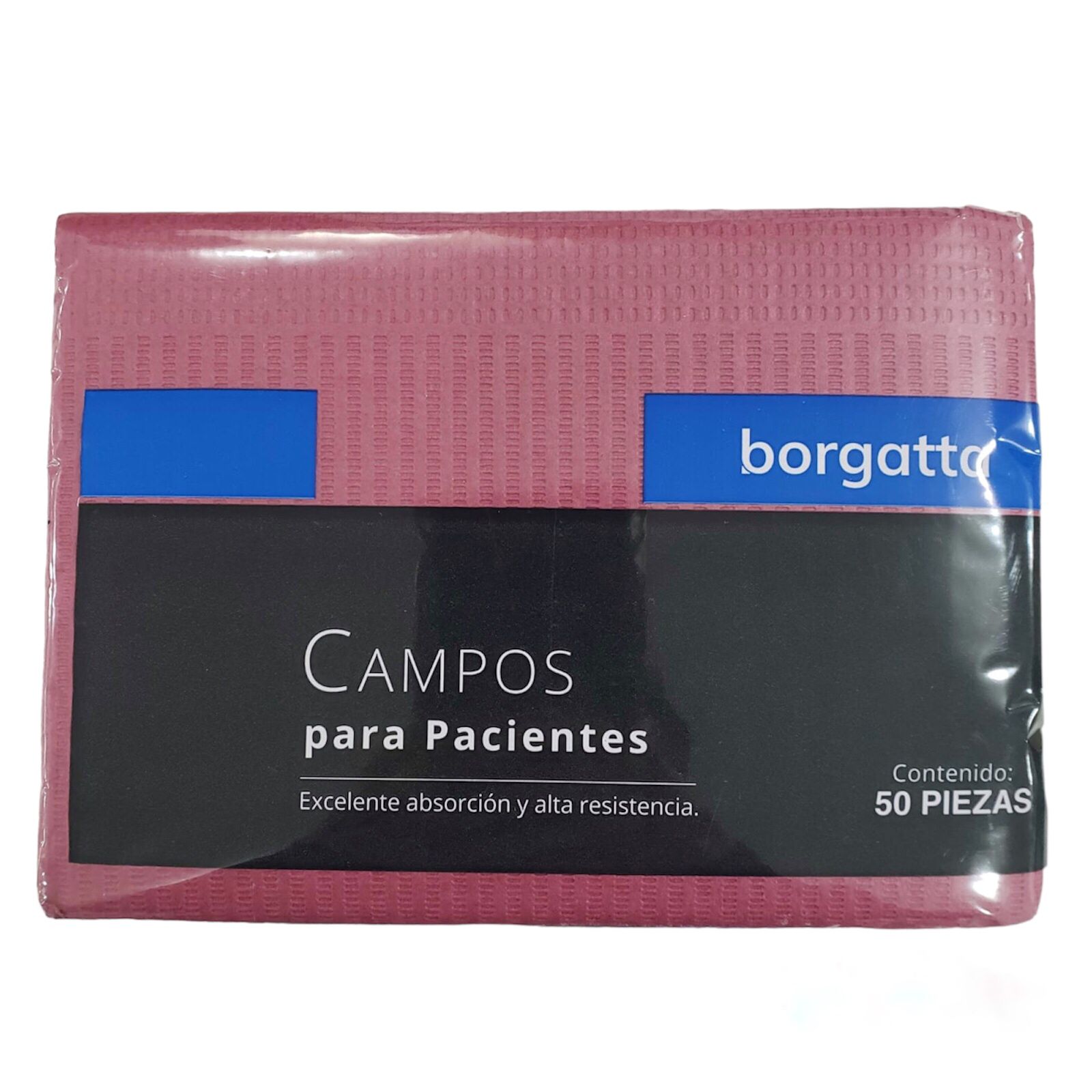 Baberos Campos Quirúrgicos Desechables Con 50 Color Guindo