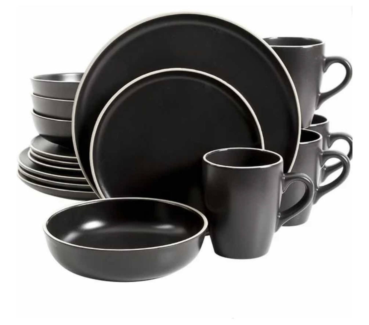 Elegante Vajilla Gibson Elite Soho Lounge Mate Redondo