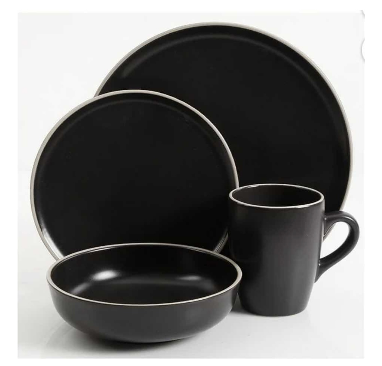 Elegante Vajilla Gibson Elite Soho Lounge Mate Redondo