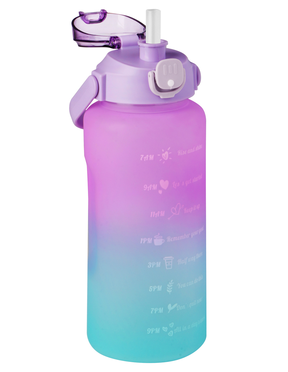 Botella Motivacional Deportiva De Agua 2 Litros Ag Box