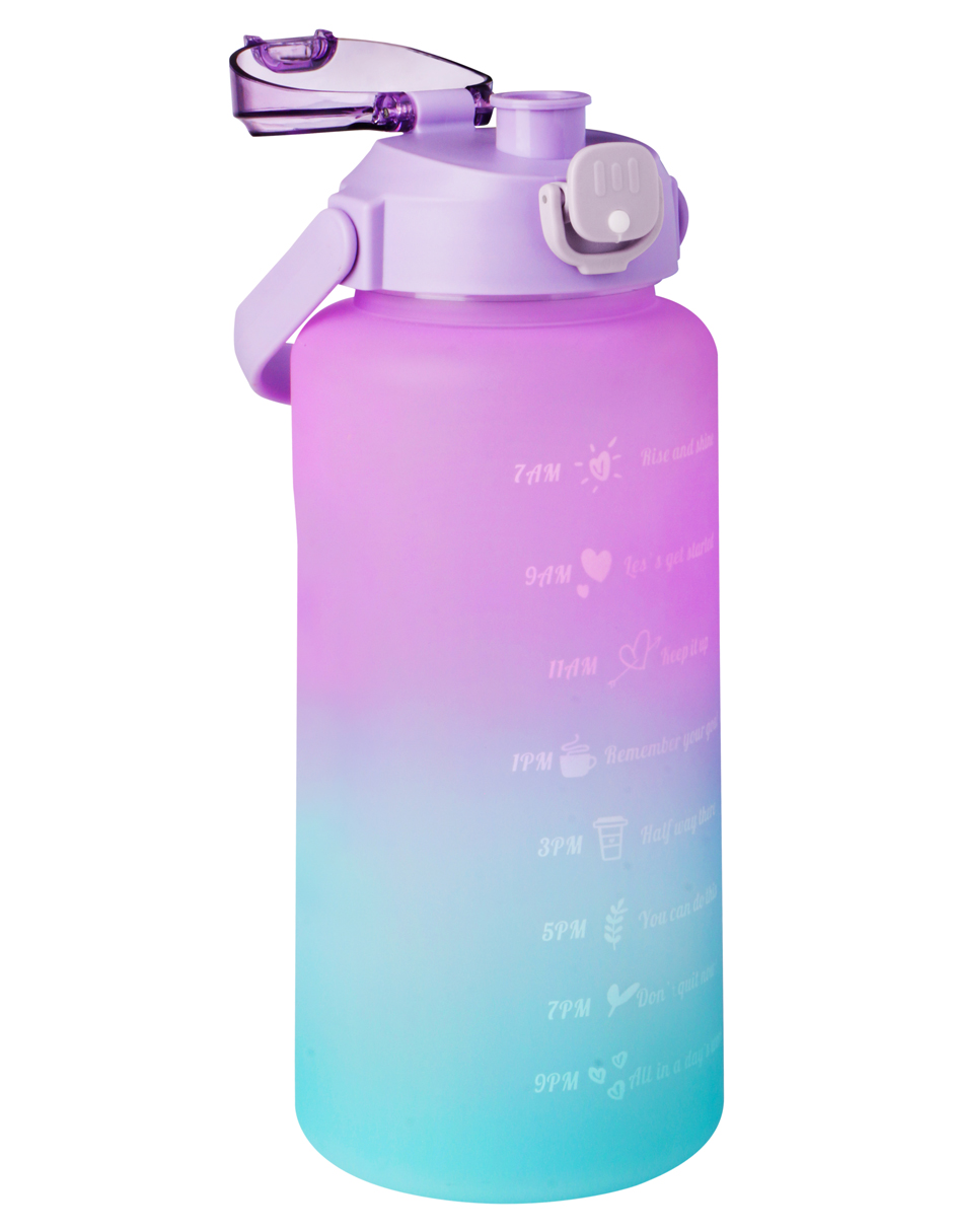 Botella Motivacional Deportiva De Agua 2 Litros Ag Box