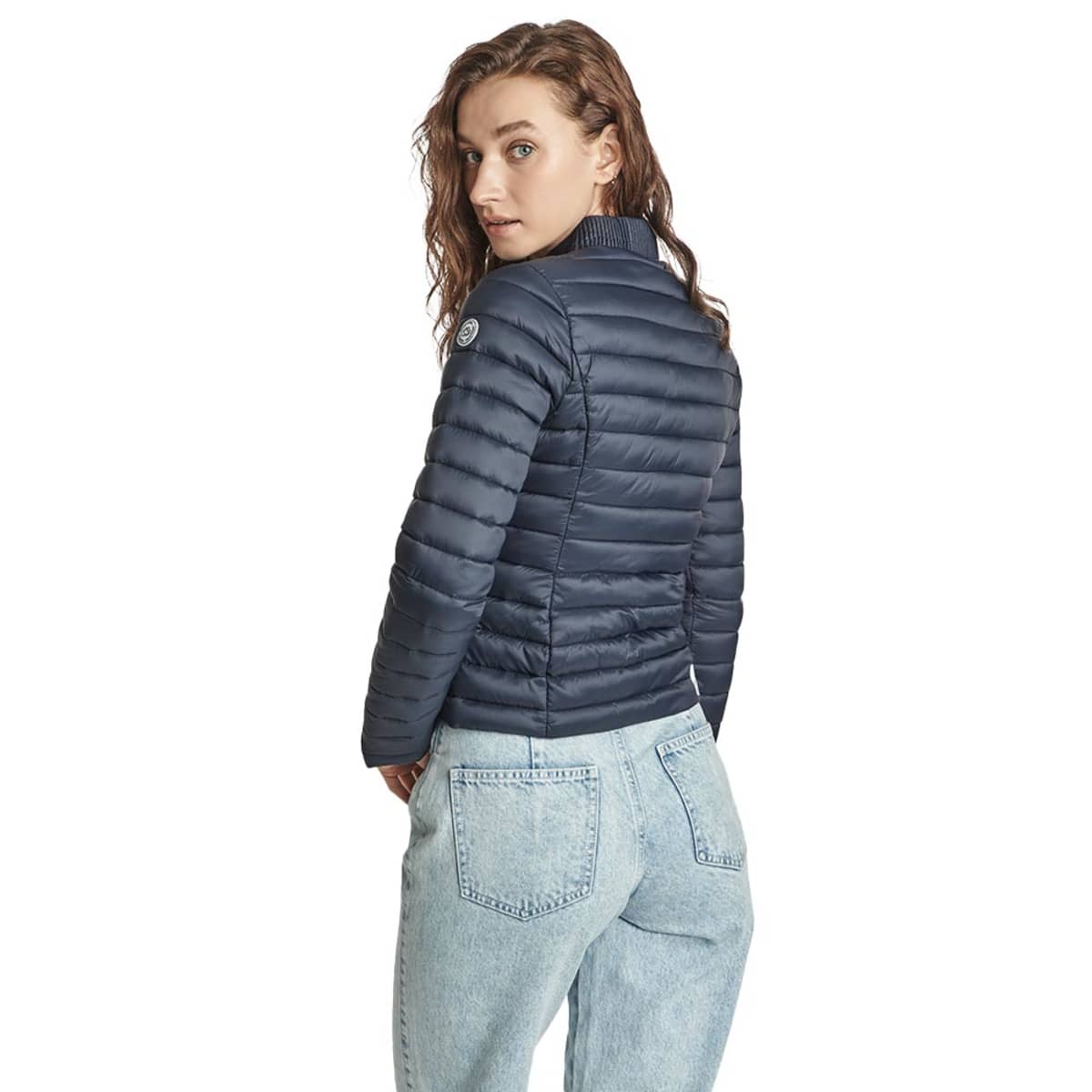 Chamarra ligera capitonada azul marino marca Holly Land para mujer, mod. 822181