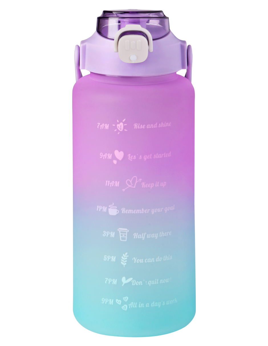 Botella Motivacional Deportiva De Agua 2 Litros Ag Box