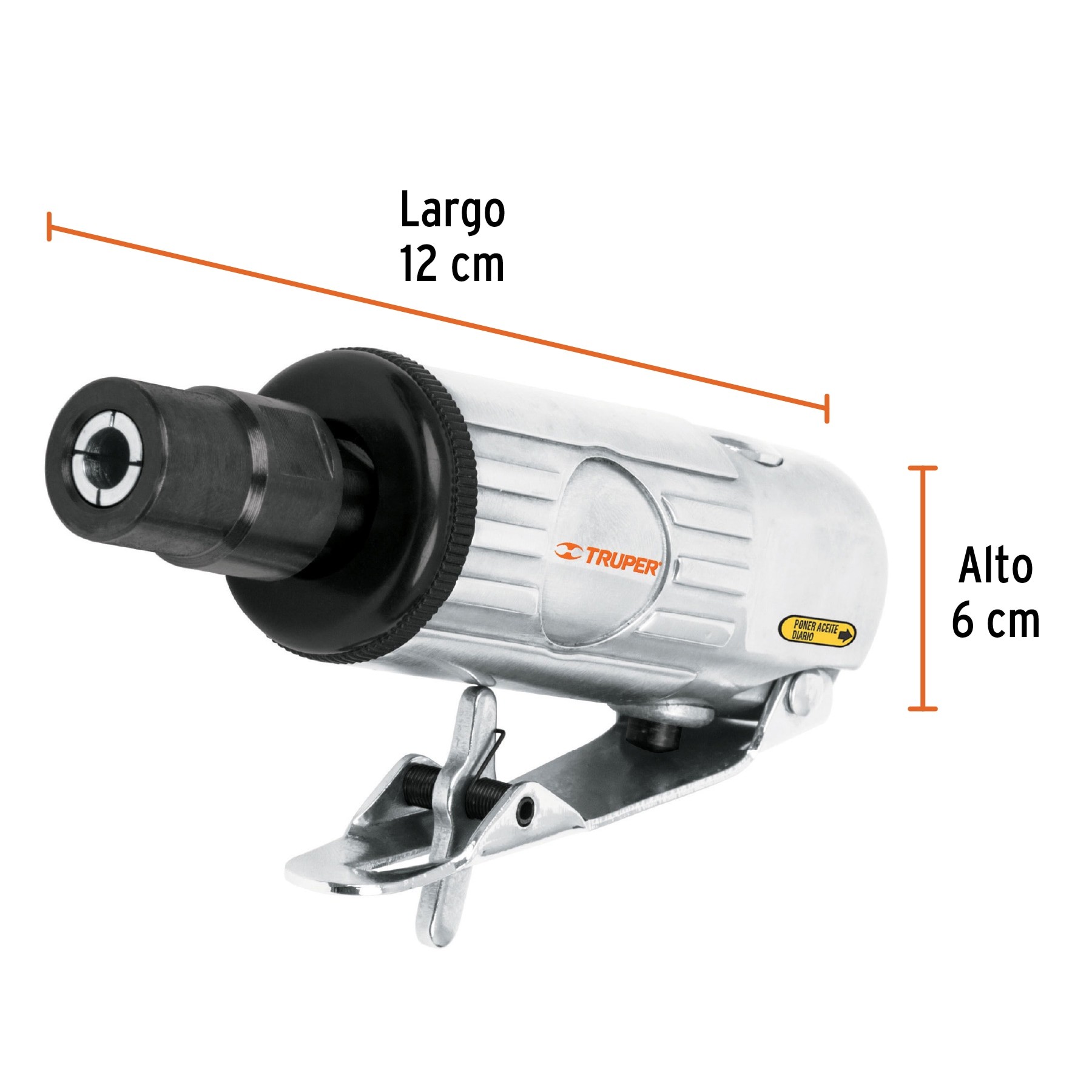 RECTIFICADOR NEUMÁTICO 1/4" RECTO, TRUPER 11188