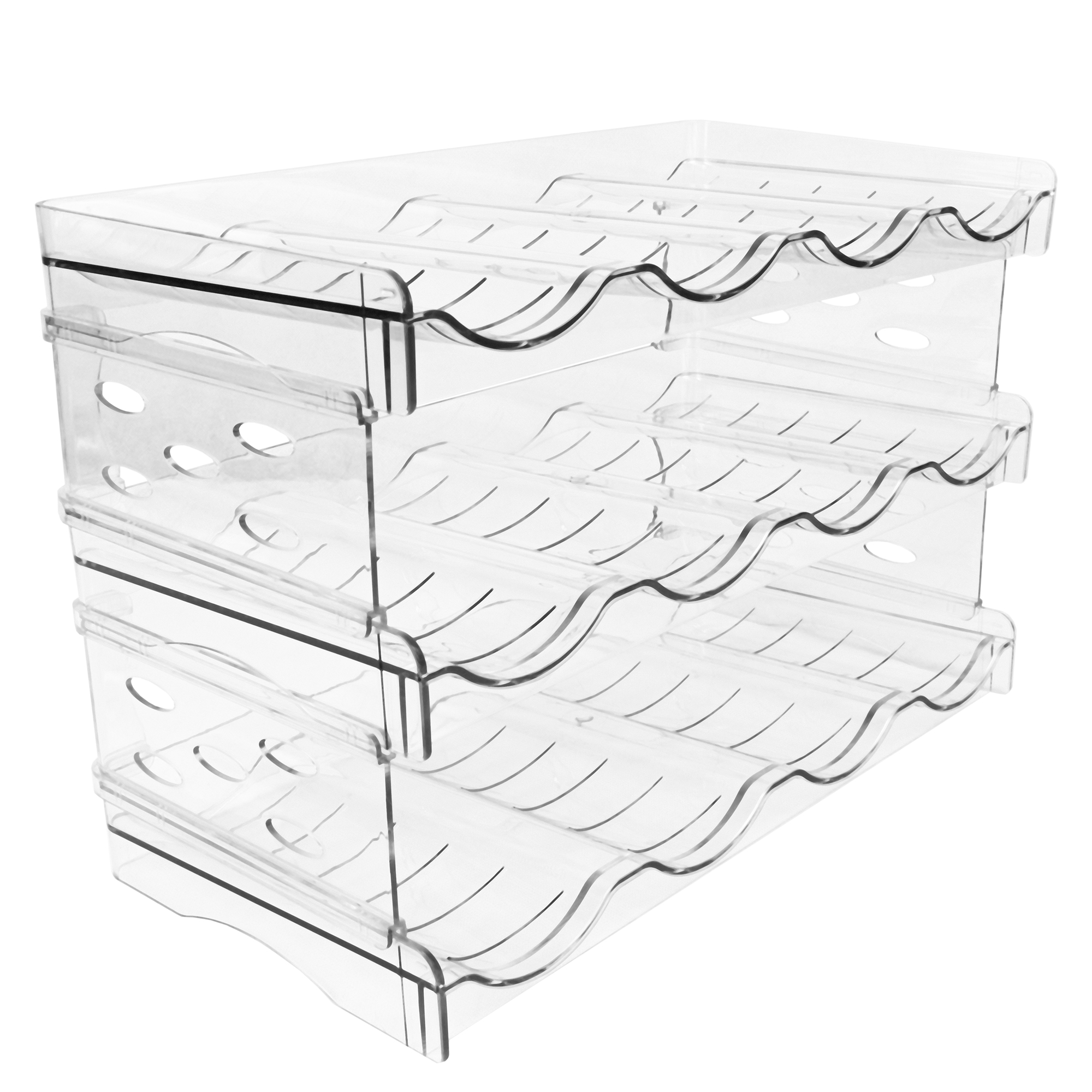 Estante Porta Botellas de 3 Niveles en Material PET: Organización Ecológica y Estilo Elegante..