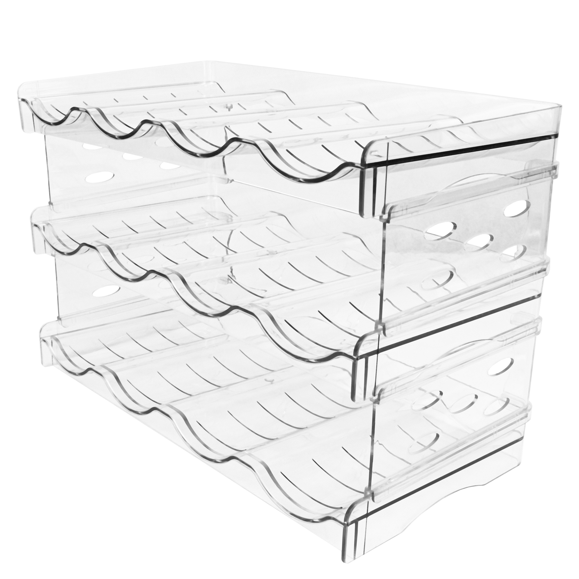 Estante Porta Botellas de 3 Niveles en Material PET: Organización Ecológica y Estilo Elegante..