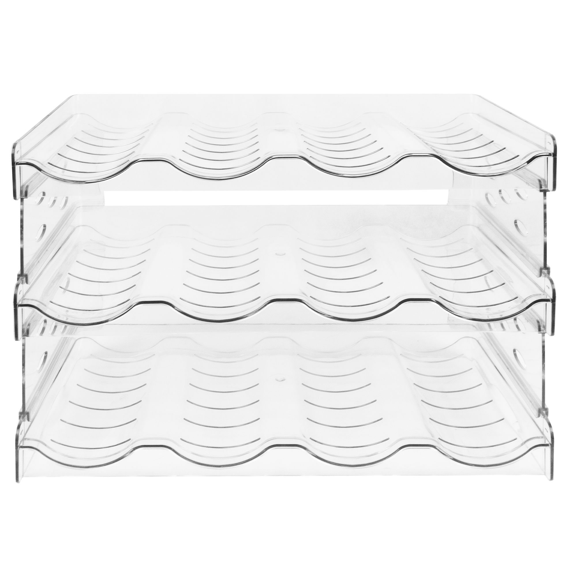 Estante Porta Botellas de 3 Niveles en Material PET: Organización Ecológica y Estilo Elegante..