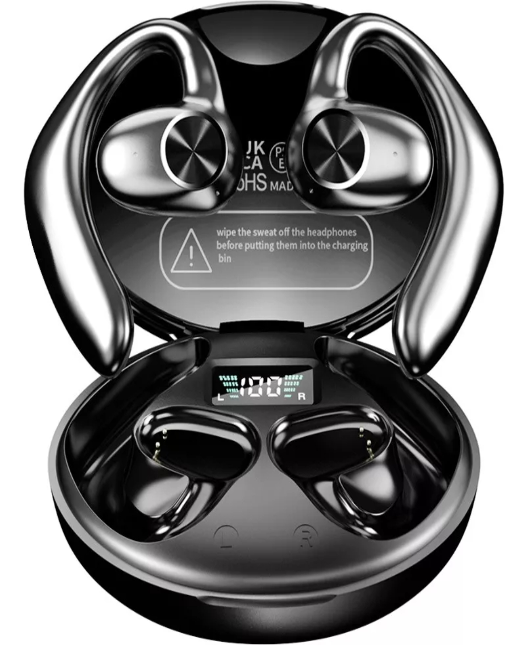Audífonos Inalámbricos Bluetooth Deportivos Con Ganchos Pro