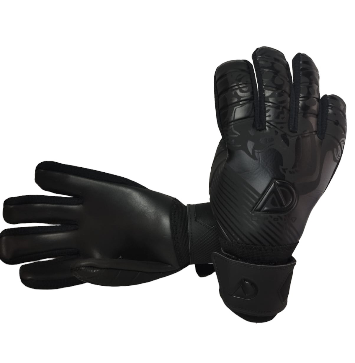 Guantes Para Portero Modelo Ad Sport Xaguar Negro Total | Sin Varillas Con Envio Gratis | Mundo Arquero