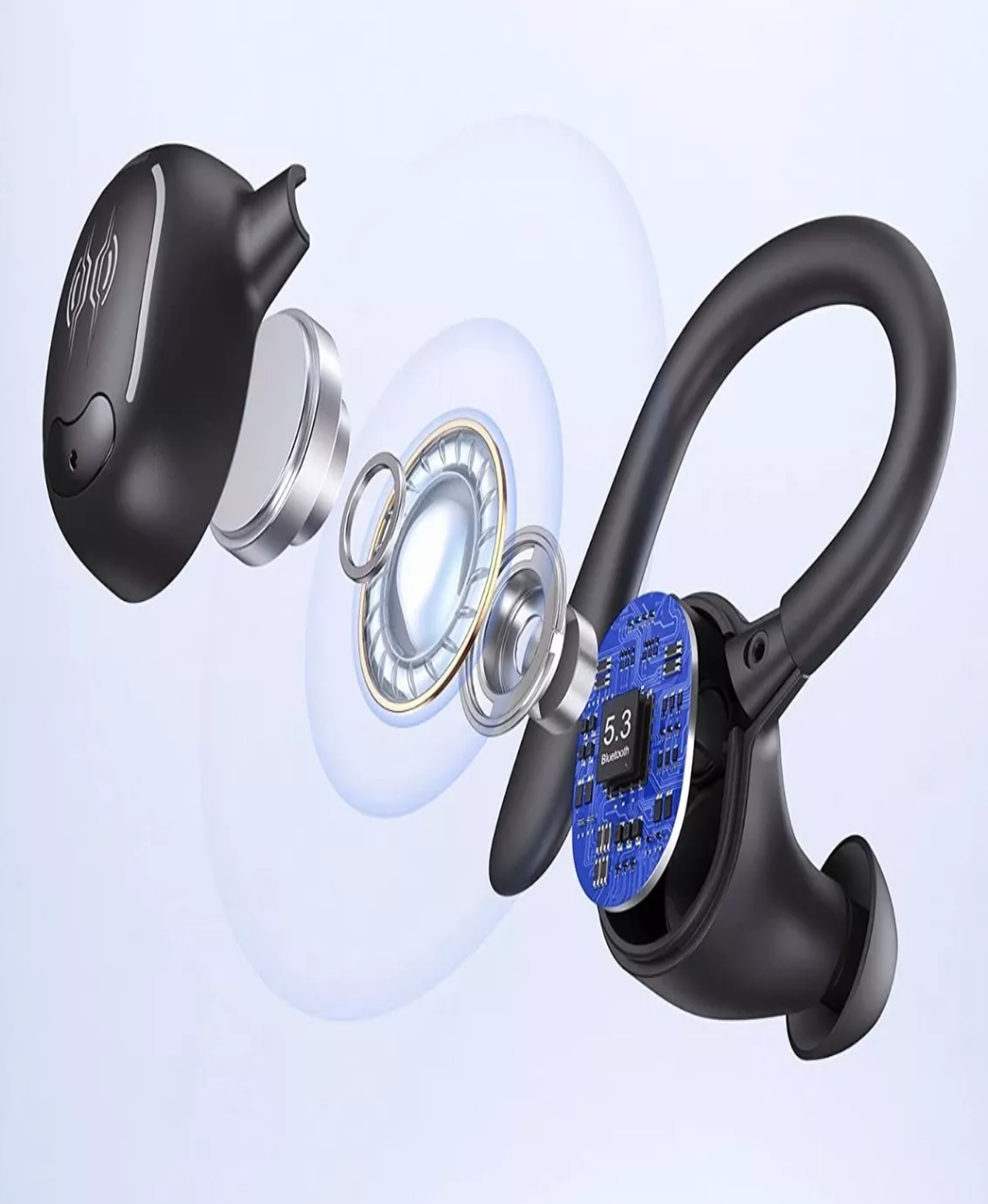 Auriculares Deportivos Bluetooth Impermeables Con Gancho