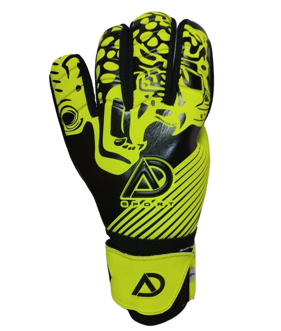 Guantes Para Portero Modelo Ad Sport Xaguar Negro Neón | Sin Varillas Con Envio Gratis | Mundo Arquero
