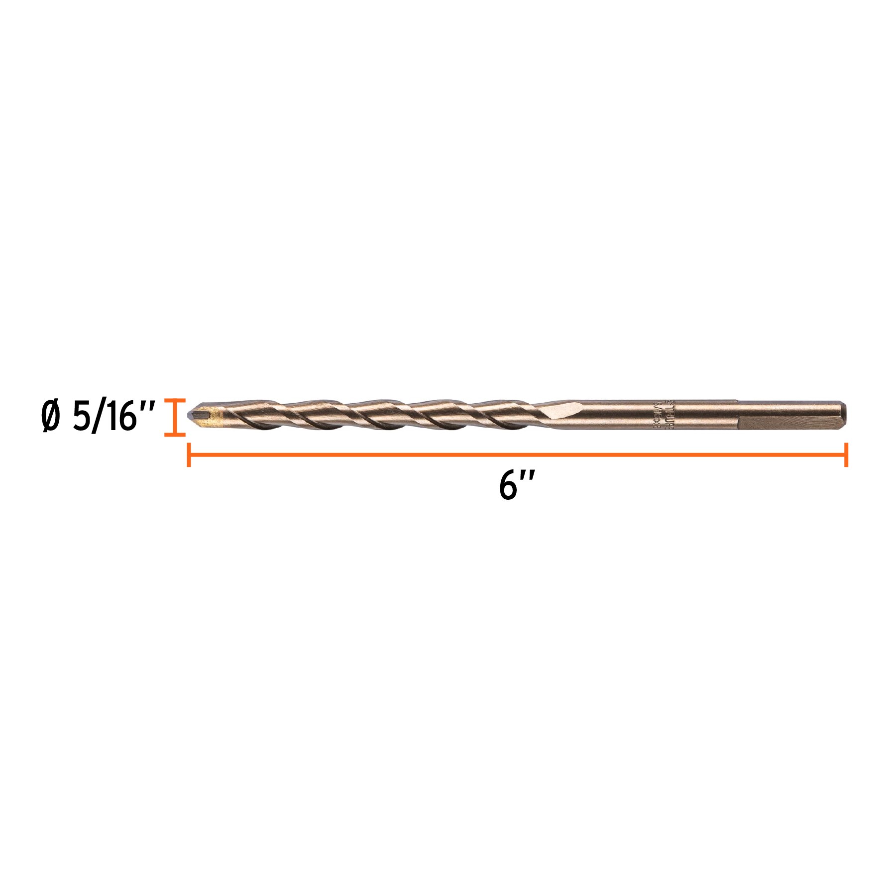 BROCA PARA CONCRETO DE 5/16 X 6", TRUPER 11215