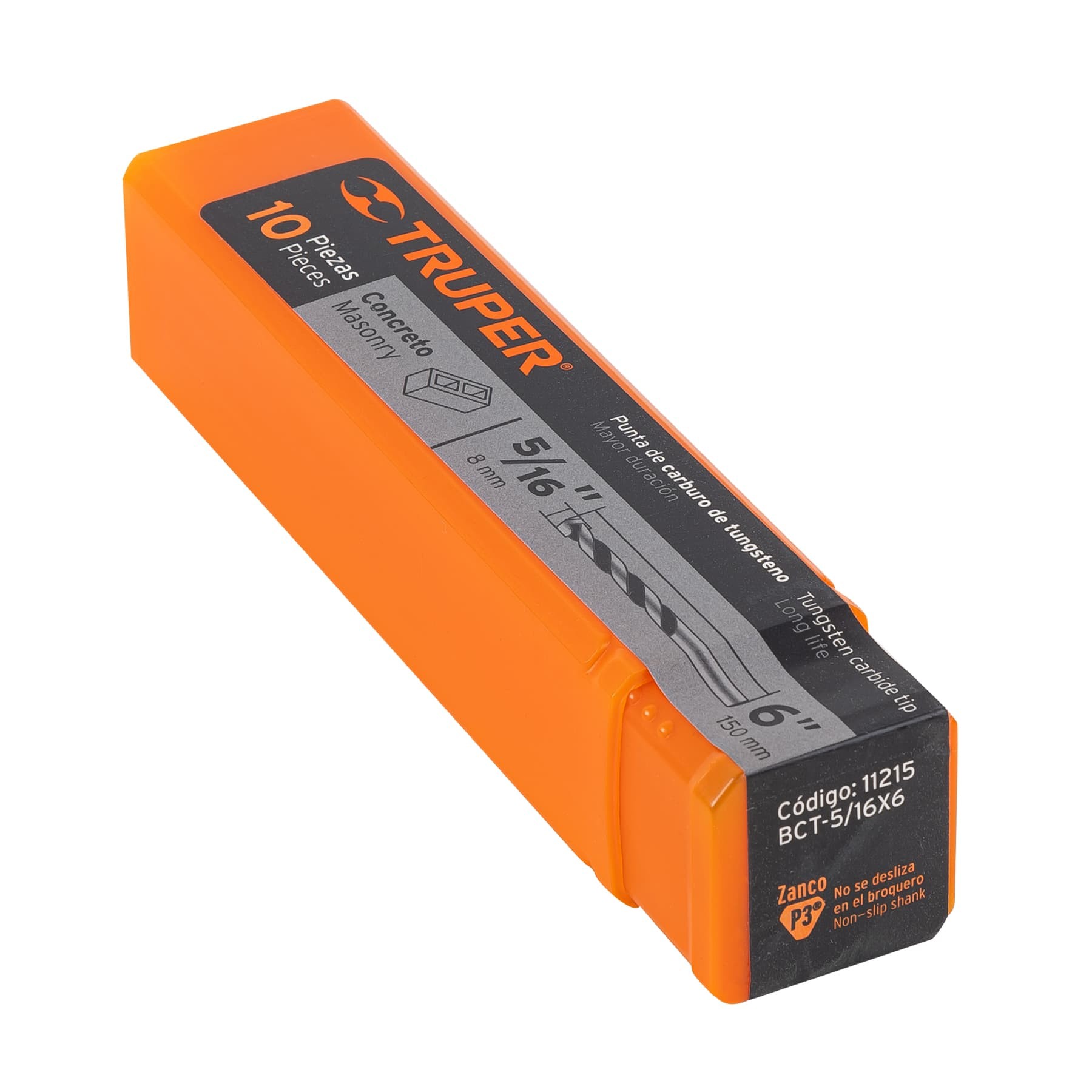 BROCA PARA CONCRETO DE 5/16 X 6", TRUPER 11215