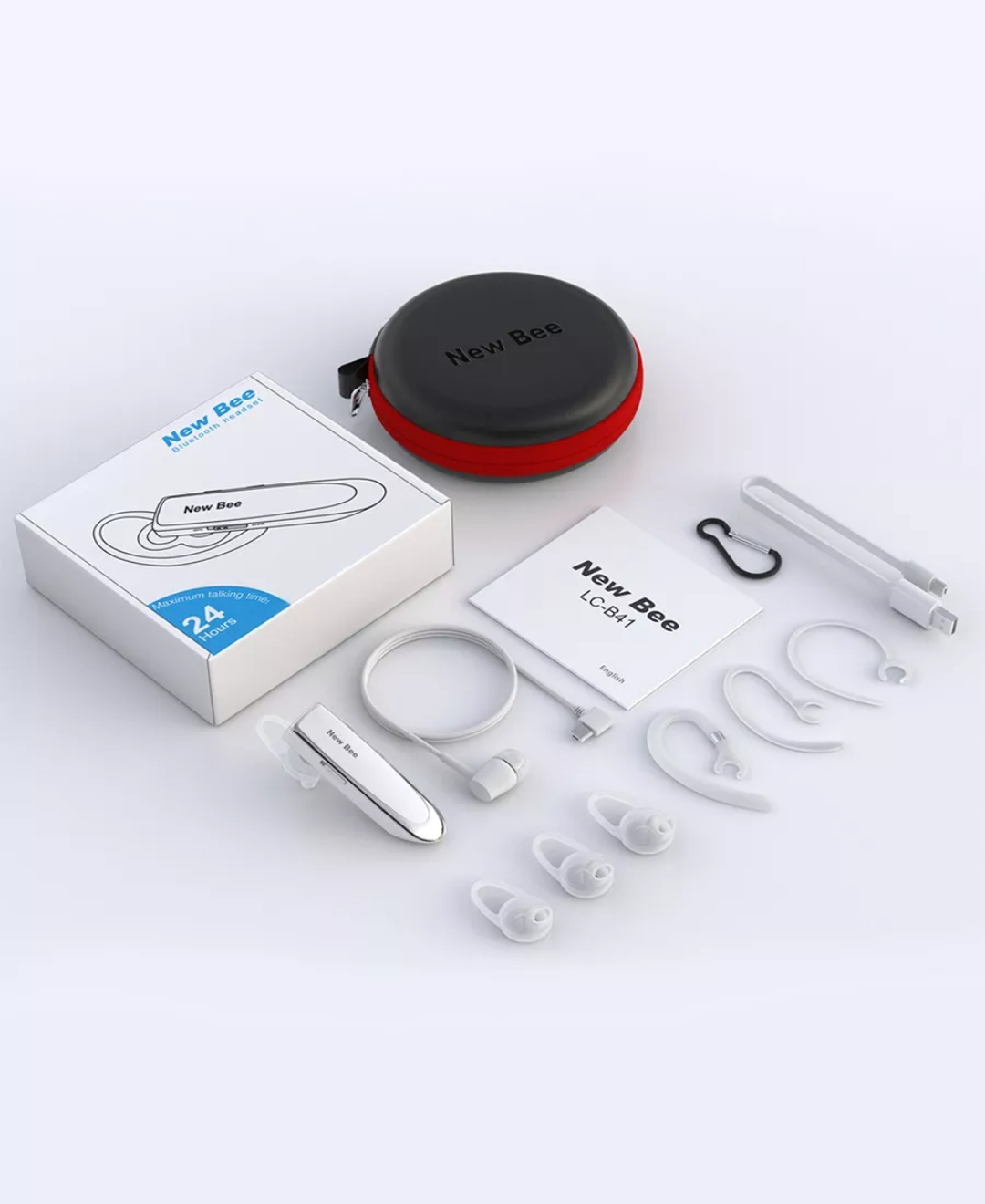 Audífonos Monoaurales Bluetooth New Bee De Manos Libres