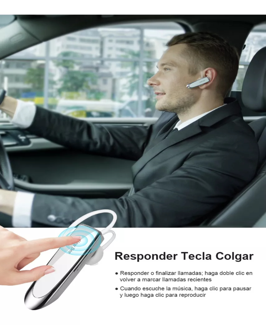 Audífonos Monoaurales Bluetooth New Bee De Manos Libres