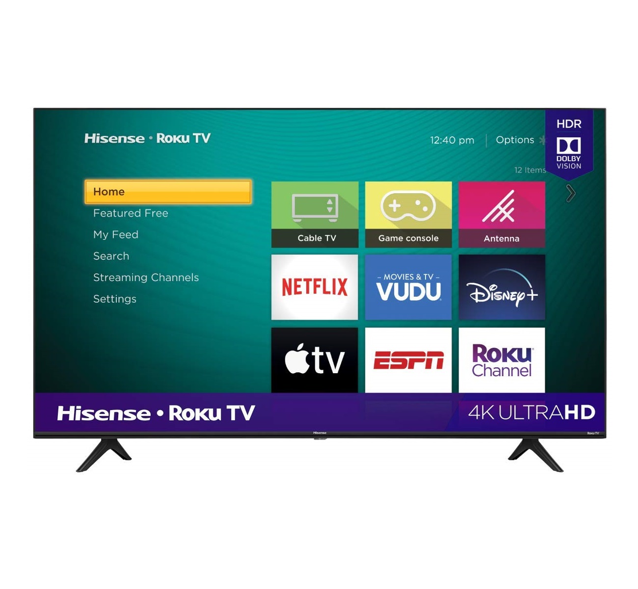 Pantalla Hisense Smart Tv 75 Pulgadas R6E Serie R6 4K UHD, HDR10 Roku Tv 