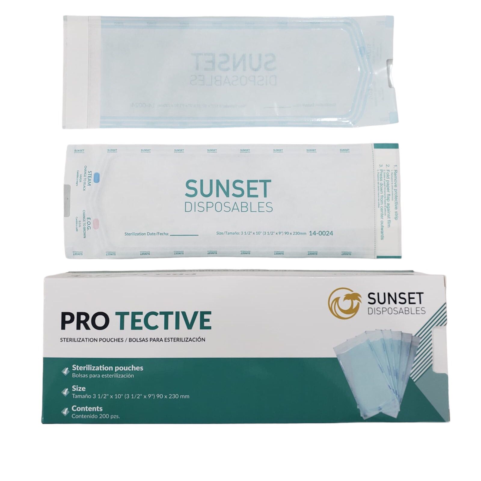 Bolsas Esterilizar Autosellable 9x23cm  (200 Piezas)