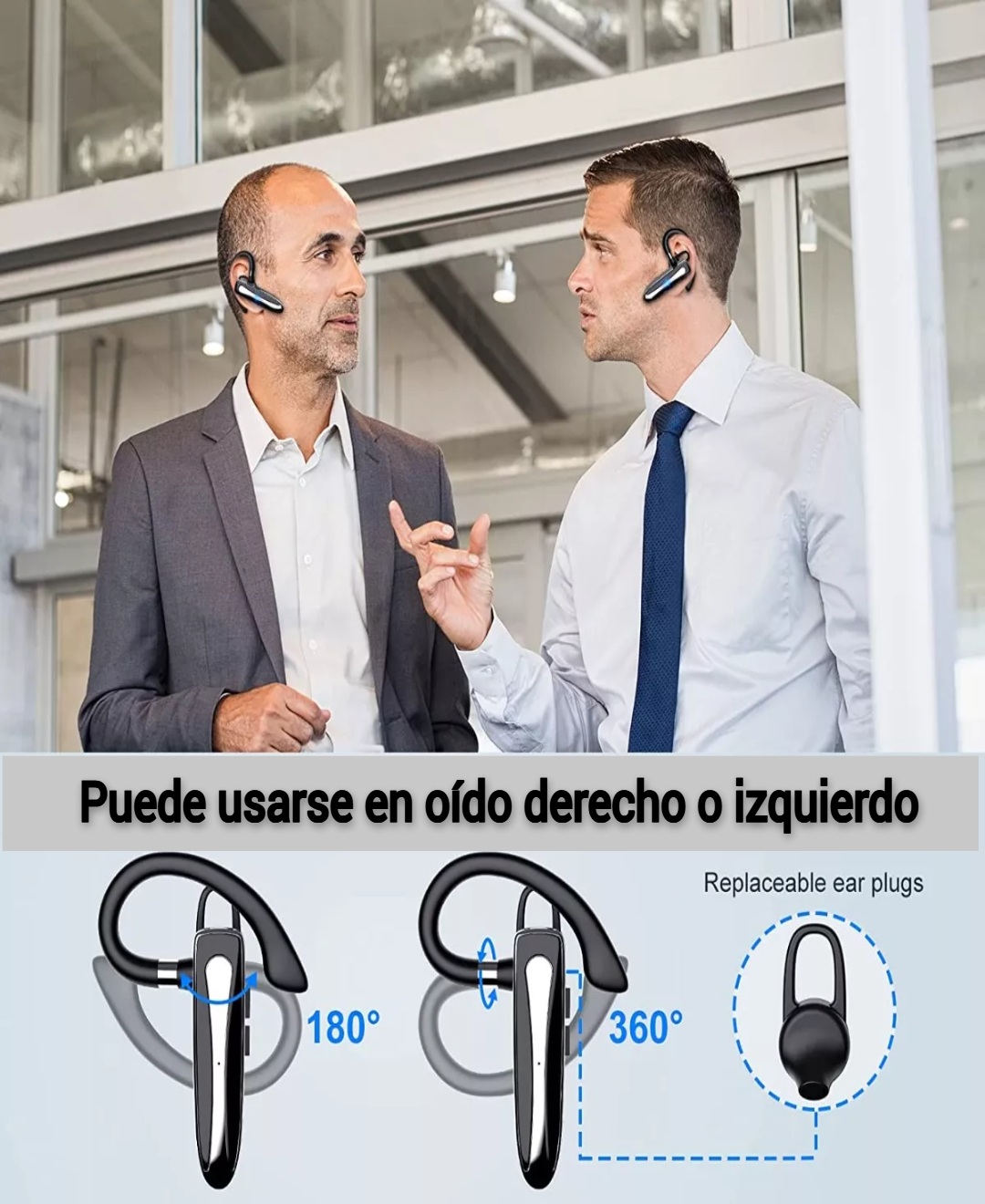 Micrófono Bluetooth Manos Libres Auriculares Intrauditivos