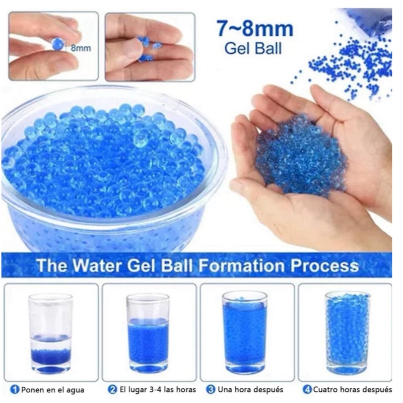 Pistola Lanza Hidrogel Juguete Con Silenciador Bateria Recargable