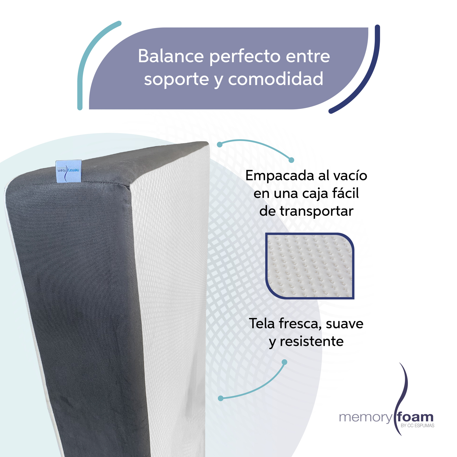 Memory Foam Dreambox Colchón En Caja, Matrimonial