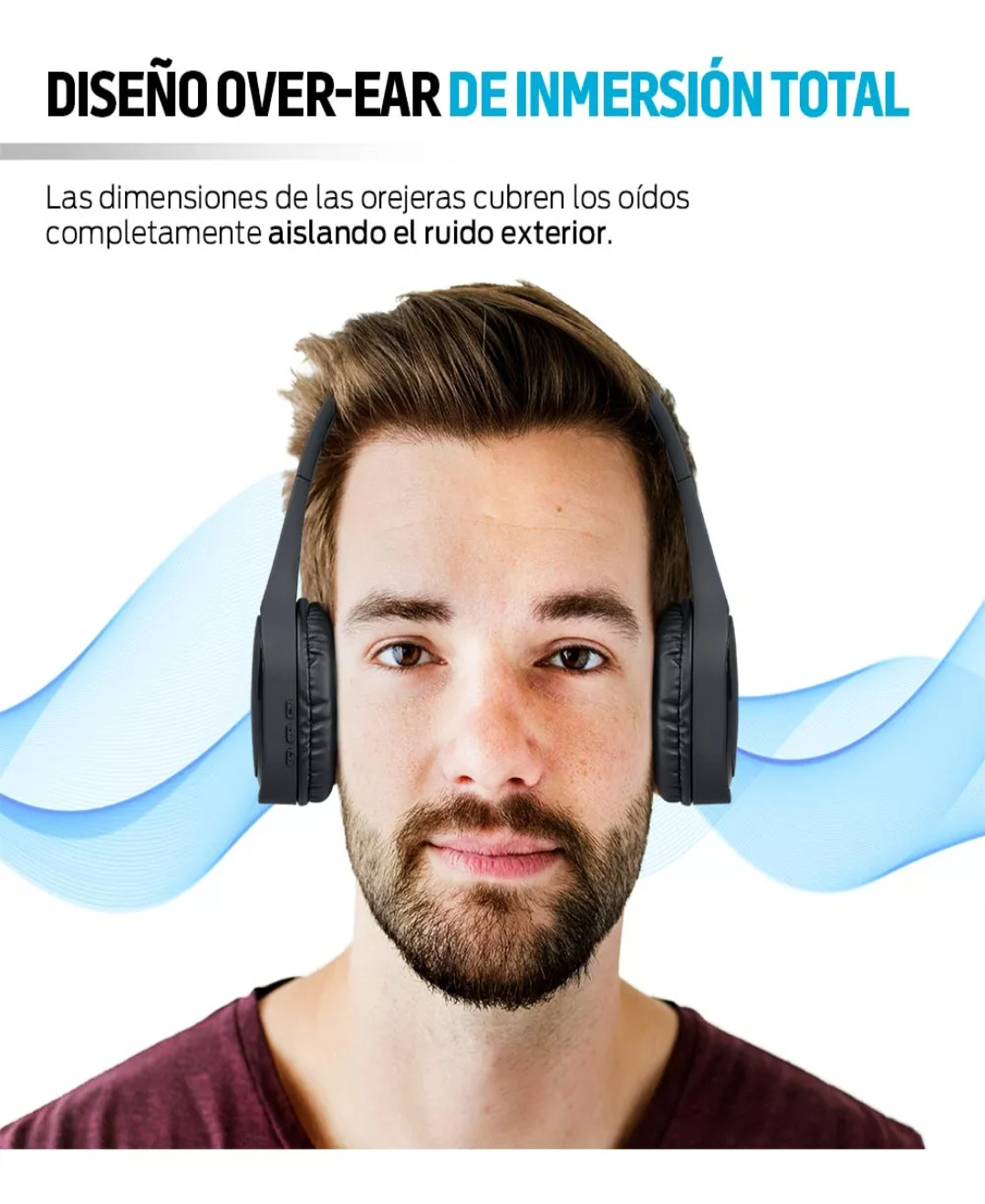 Redlemon Audífonos Bluetooth Inalámbricos Hd De Diadema Color Negro