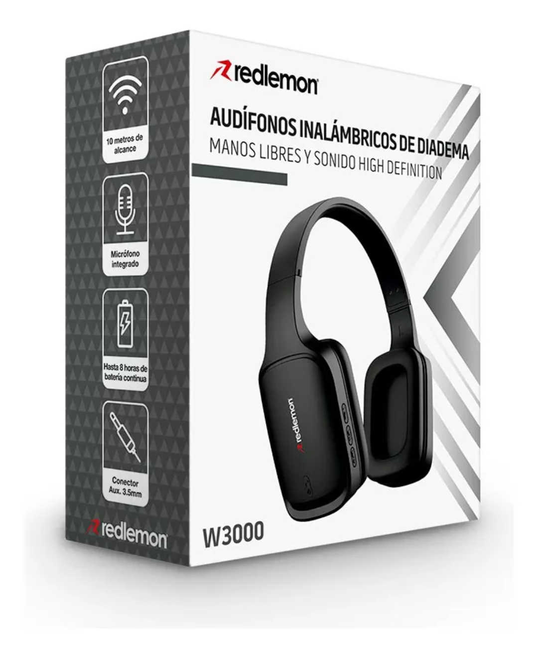 Redlemon Audífonos Bluetooth Inalámbricos Hd De Diadema Color Negro