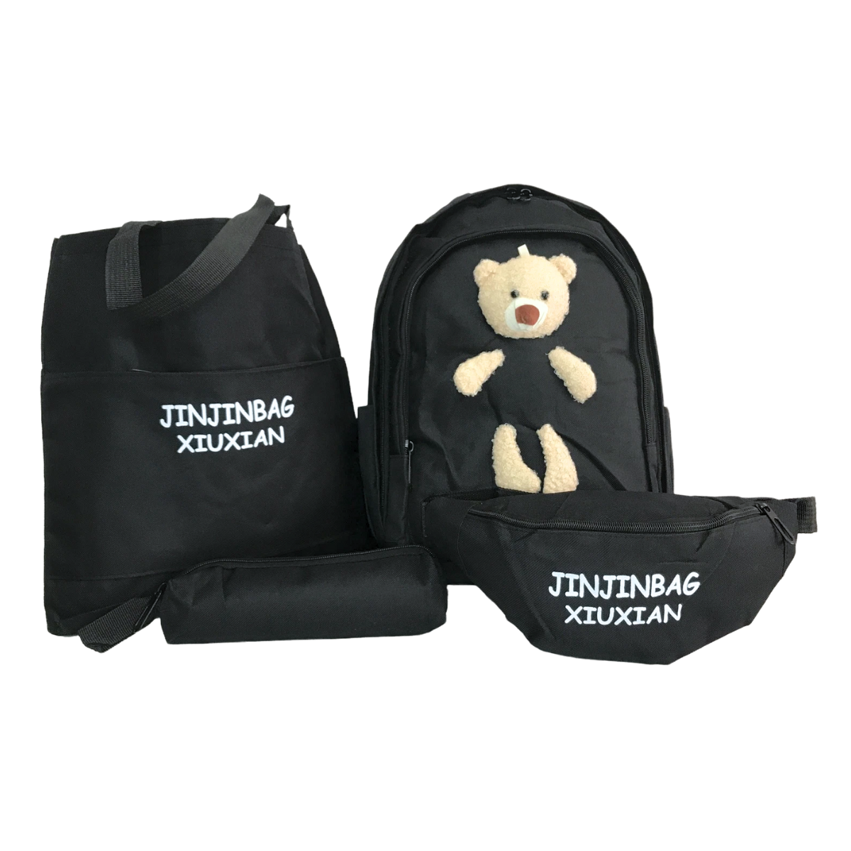 Combo De Mochila, Bolso, Cangurera Y Lapicero