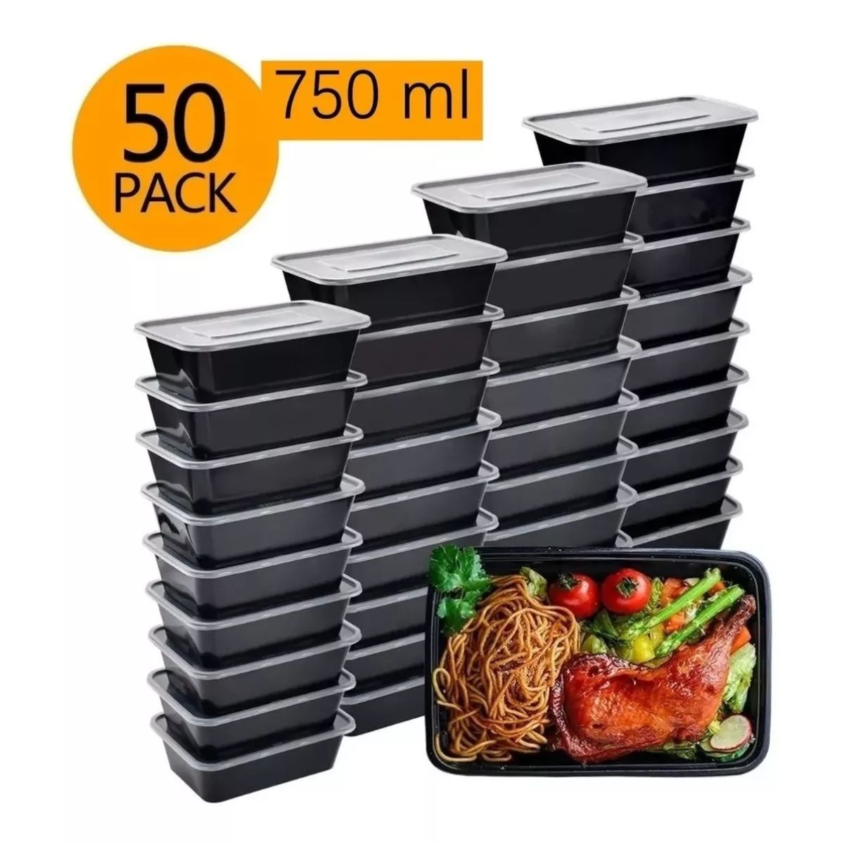 50 piezas Recipiente comida