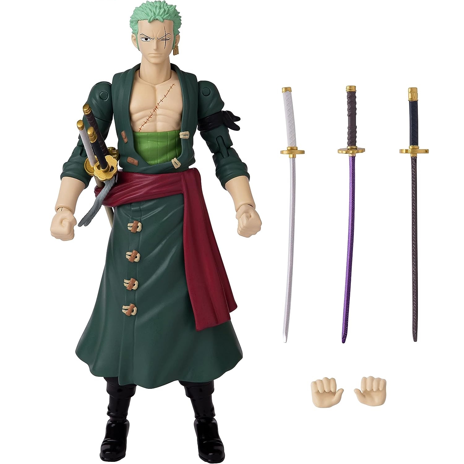 ZORO ONE PIECE BANDAI Anime Heroes Figura de acción Articulada