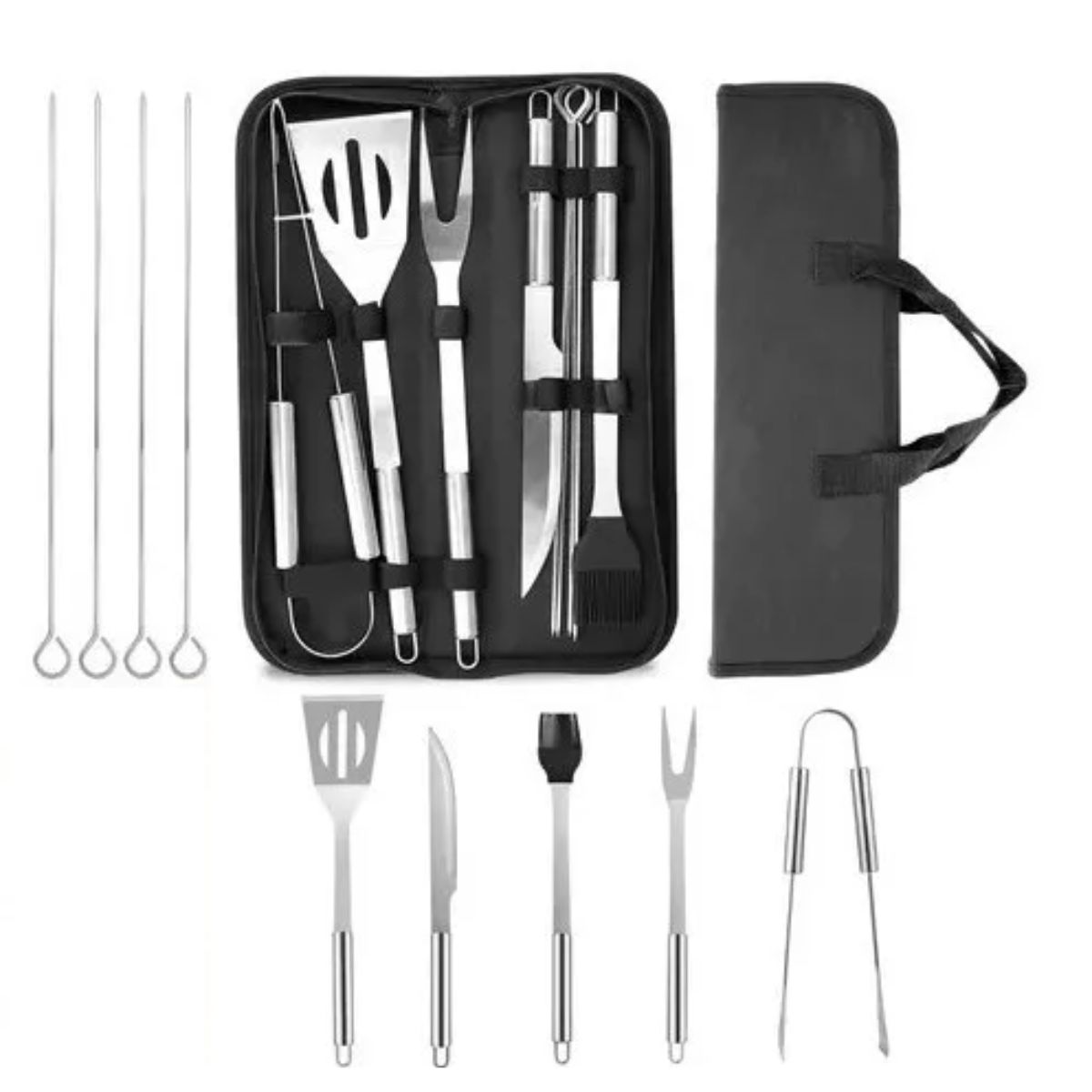Kit de parrilla Acero 9 piezas