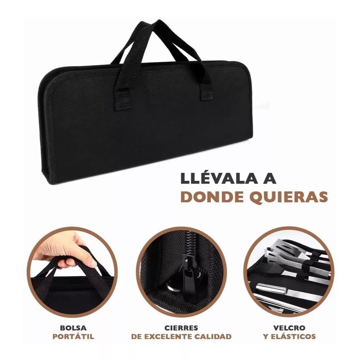 Kit de parrilla Acero 9 piezas