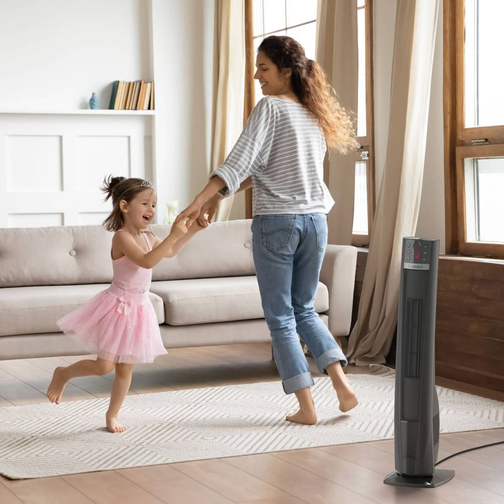 Calefactor Cerámico En Torre Lasko CT32791M Con Control Remoto SMS