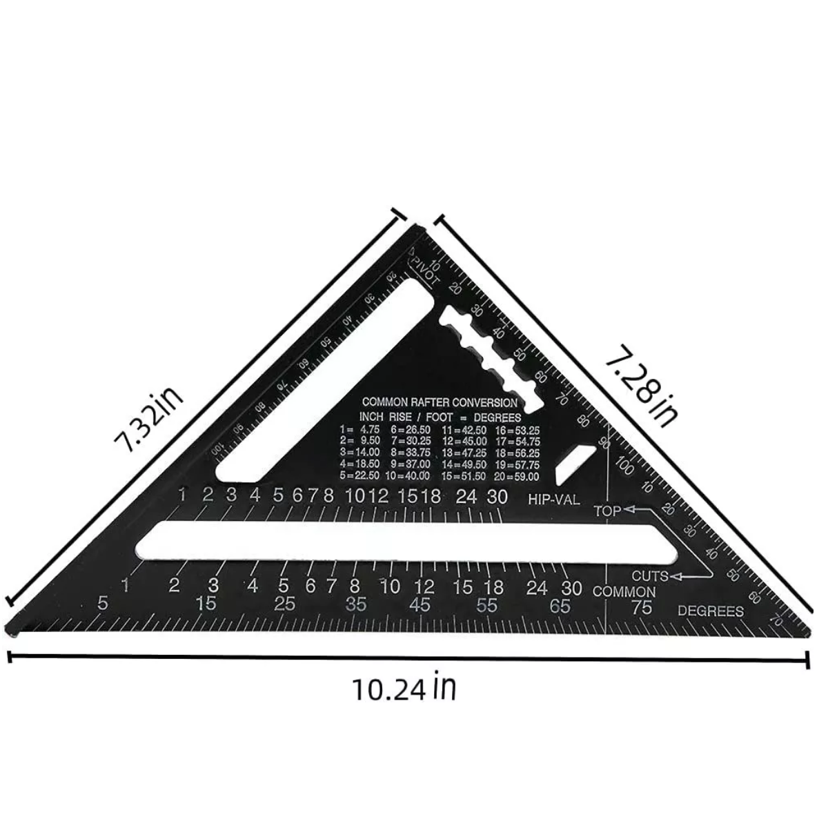 Escuadra Rapida Universal Aluminio 7 17cm Para Carpintero