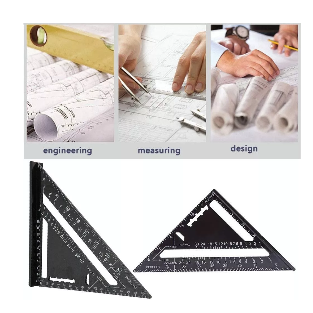 Escuadra Rapida Universal Aluminio 7 17cm Para Carpintero