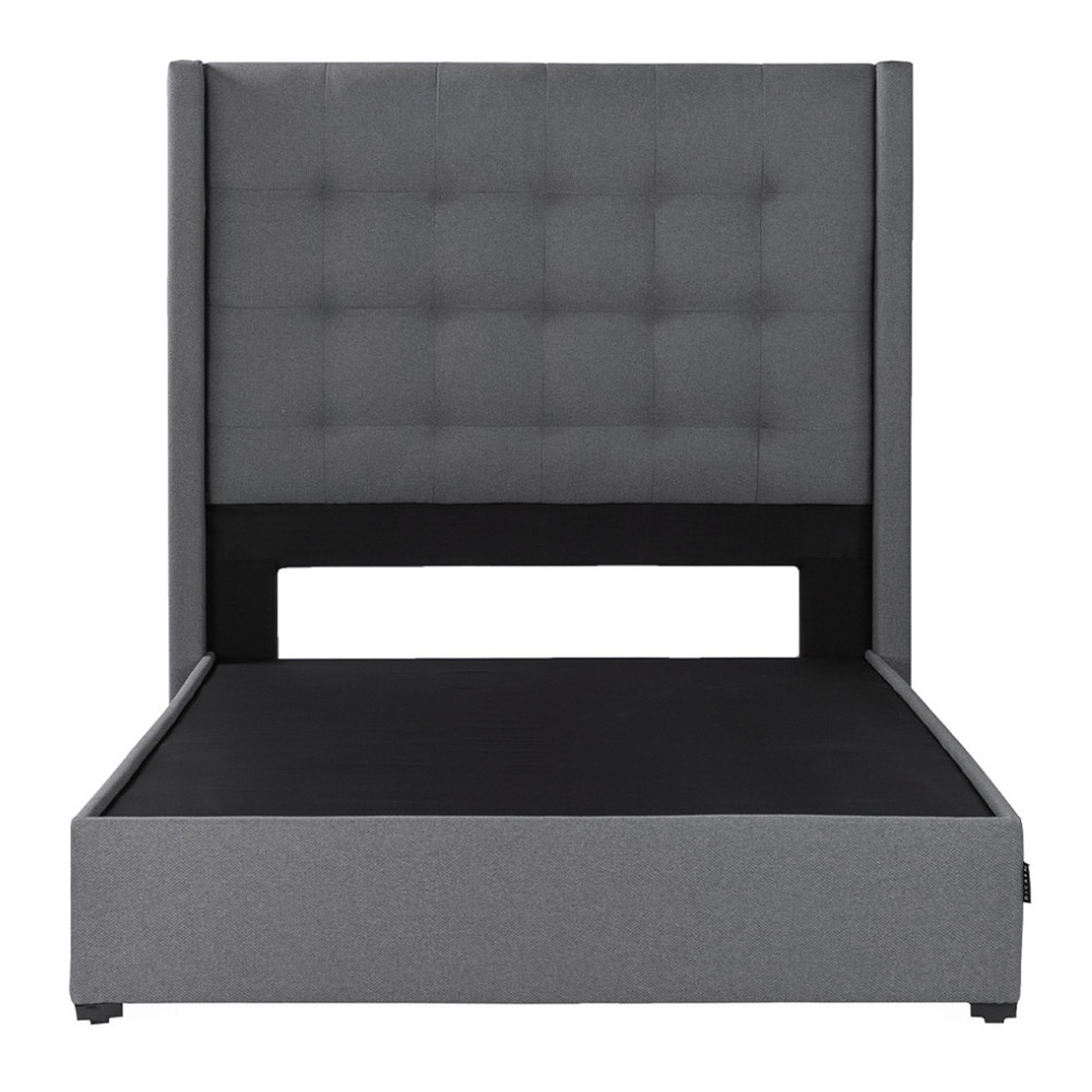 Colchón Matrimonial Spring Air LeMans con Cabecera Dicasa Titan y Base Cama Orleans Gris