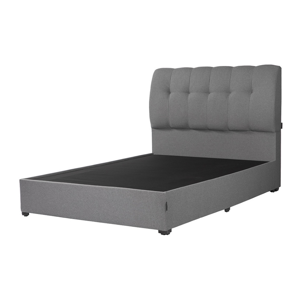 Colchón Matrimonial Spring Air LeMans con Cabecera Dicasa Nube y Base Cama Orleans Gris