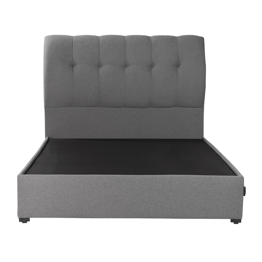 Colchón Matrimonial Spring Air LeMans con Cabecera Dicasa Nube y Base Cama Orleans Gris